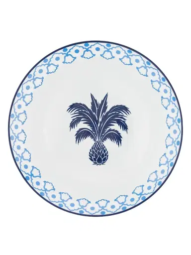 Aquazzura Jaipur Round Salad Bowl - Blue | Thumbnail 2 Aquazzura Jaipur Round Salad Bowl - Blue | Thumbnail 2