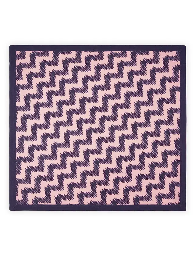 Aquazzura Jaipur 2-Piece Linen Napkin Set - Pink Blue