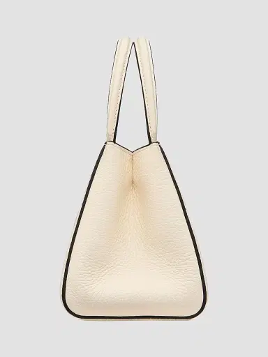 Valentino Garavani Women's Alltime Small Top Handle Bag in Grainy Calfskin - Ivory | Thumbnail 3 Valentino Garavani Women's Alltime Small Top Handle Bag in Grainy Calfskin - Ivory | Thumbnail 3