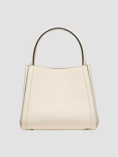 Valentino Garavani Women's Alltime Small Top Handle Bag in Grainy Calfskin - Ivory | Thumbnail 4 Valentino Garavani Women's Alltime Small Top Handle Bag in Grainy Calfskin - Ivory | Thumbnail 4