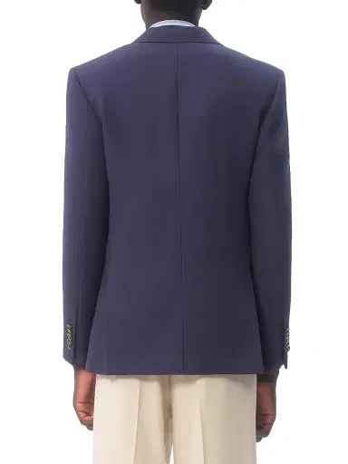 Valentino Garavani Men's Single-Breasted Wool Gabardine Jacket | Thumbnail 4 Valentino Garavani Men's Single-Breasted Wool Gabardine Jacket | Thumbnail 4