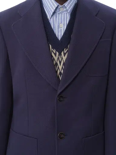 Valentino Garavani Men's Single-Breasted Wool Gabardine Jacket | Thumbnail 6 Valentino Garavani Men's Single-Breasted Wool Gabardine Jacket | Thumbnail 6