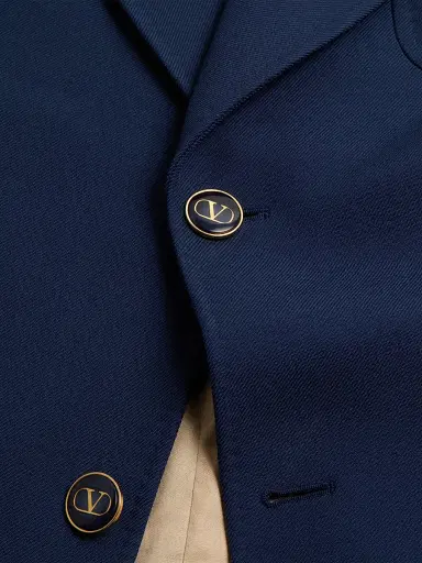 Valentino Garavani Men's Single-Breasted Wool Gabardine Jacket | Thumbnail 7 Valentino Garavani Men's Single-Breasted Wool Gabardine Jacket | Thumbnail 7