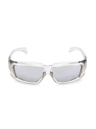 Rick Owens Men's 55MM Rick Rectangular Sunglasses - Silver | Thumbnail 2