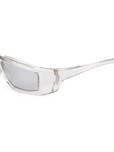 Rick Owens Men's 55MM Rick Rectangular Sunglasses - Silver | Thumbnail 3