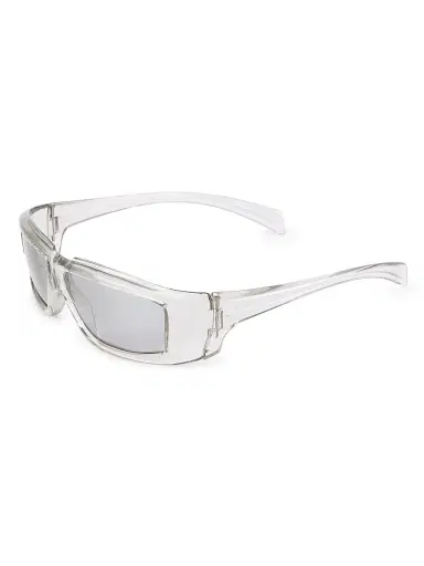 Rick Owens Men's 55MM Rick Rectangular Sunglasses - Silver | Thumbnail 1