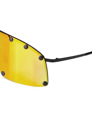 Rick Owens Men's Shield 80MM Rectangular Sunglasses - Black Rainbow | Thumbnail 3 Rick Owens Men's Shield 80MM Rectangular Sunglasses - Black Rainbow | Thumbnail 3
