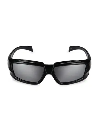 Rick Owens Men's 55MM Mirrored Rectangular Sunglasses | Thumbnail 2 Rick Owens Men's 55MM Mirrored Rectangular Sunglasses | Thumbnail 2