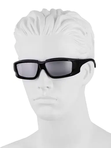 Rick Owens Men's 55MM Mirrored Rectangular Sunglasses | Thumbnail 4 Rick Owens Men's 55MM Mirrored Rectangular Sunglasses | Thumbnail 4