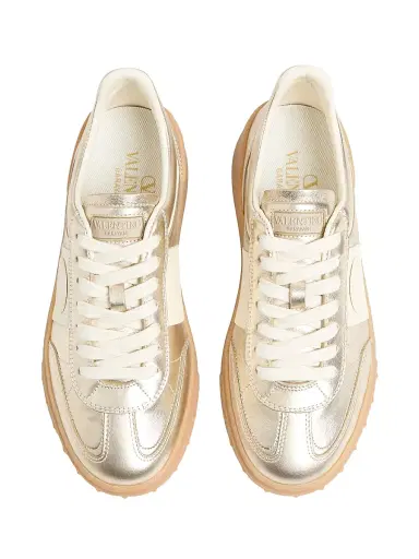 Valentino Garavani Women's Upvillage Leather Trainer Sneakers - White Platinium - Size 10.5 | Thumbnail 5