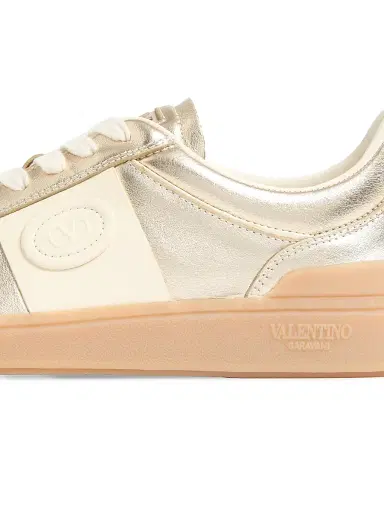 Valentino Garavani Women's Upvillage Leather Trainer Sneakers - White Platinium - Size 10.5 | Thumbnail 6
