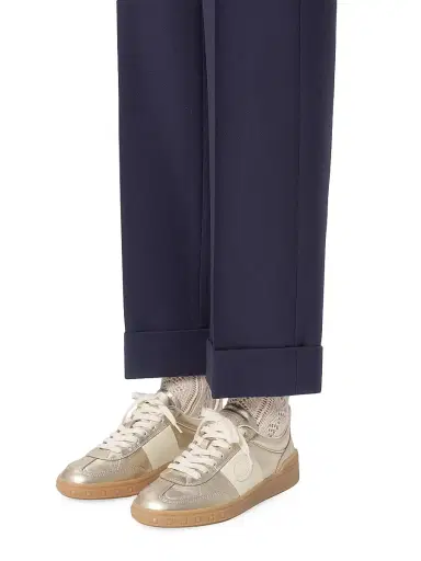 Valentino Garavani Women's Upvillage Leather Trainer Sneakers - White Platinium - Size 10.5 | Thumbnail 8