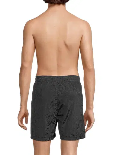 Stone Island Men's Solid Swim Trunks - Black | Thumbnail 5