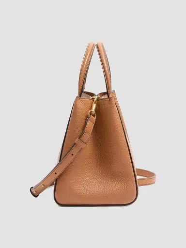 Valentino Garavani Women's Alltime Medium Handbag in Grainy Calfskin - Brown | Thumbnail 3