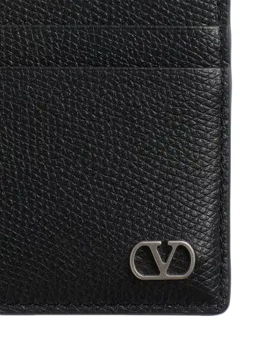 Valentino Garavani Men's VLogo Signature Grainy Calfskin Card Holder | Thumbnail 5 Valentino Garavani Men's VLogo Signature Grainy Calfskin Card Holder | Thumbnail 5