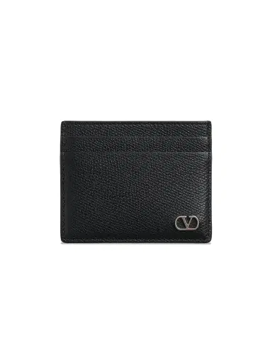 Valentino Garavani Men's VLogo Signature Grainy Calfskin Card Holder | Thumbnail 1 Valentino Garavani Men's VLogo Signature Grainy Calfskin Card Holder | Thumbnail 1