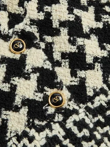 Valentino Garavani Women's Geometric Tweed Cape | Thumbnail 7 Valentino Garavani Women's Geometric Tweed Cape | Thumbnail 7