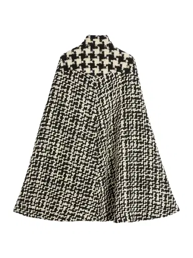Valentino Garavani Women's Geometric Tweed Cape | Thumbnail 1 Valentino Garavani Women's Geometric Tweed Cape | Thumbnail 1