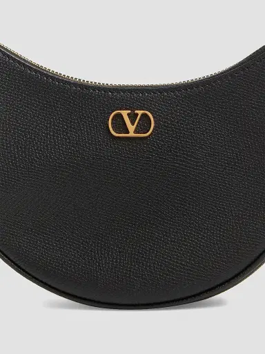 Valentino Garavani Women's VLogo Signature Mini Hobo Bag in Grainy Calfskin | Thumbnail 3