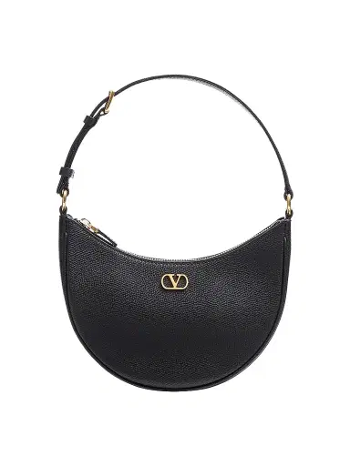 Valentino Garavani Women's VLogo Signature Mini Hobo Bag in Grainy Calfskin | Thumbnail 1