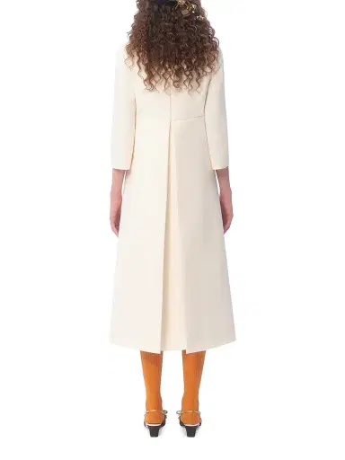 Valentino Garavani Women's Crepe Couture Midi Dress - Ivory - Size 2 | Thumbnail 4