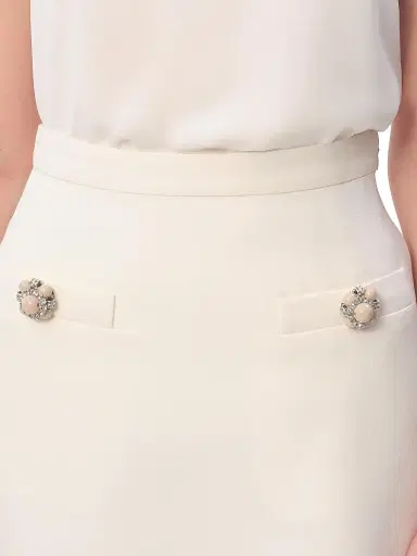 Valentino Garavani Women's Crepe Couture Skirt | Thumbnail 6 Valentino Garavani Women's Crepe Couture Skirt | Thumbnail 6