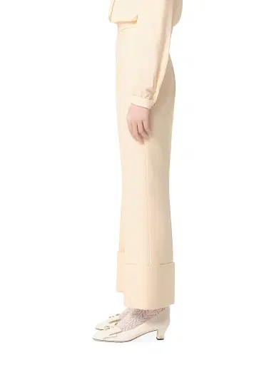 Valentino Garavani Women's Crepe Couture Pants - Ivory - Size 8 | Thumbnail 4 Valentino Garavani Women's Crepe Couture Pants - Ivory - Size 8 | Thumbnail 4