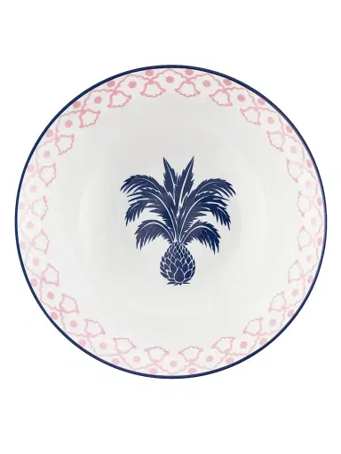 Aquazzura Jaipur Round Salad Bowl - Pink Blue | Thumbnail 2 Aquazzura Jaipur Round Salad Bowl - Pink Blue | Thumbnail 2