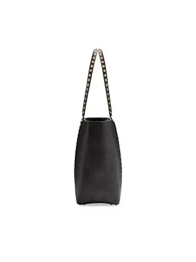 Valentino Garavani Women's Rockstud Shopping Tote Bag in Grainy Calfskin | Thumbnail 4 Valentino Garavani Women's Rockstud Shopping Tote Bag in Grainy Calfskin | Thumbnail 4