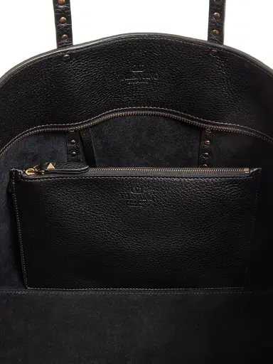 Valentino Garavani Women's Rockstud Shopping Tote Bag in Grainy Calfskin | Thumbnail 6 Valentino Garavani Women's Rockstud Shopping Tote Bag in Grainy Calfskin | Thumbnail 6