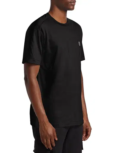 Stone Island Men's Cotton Crewneck T-Shirt - Black - Size Small | Thumbnail 4 Stone Island Men's Cotton Crewneck T-Shirt - Black - Size Small | Thumbnail 4