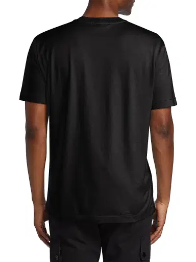 Stone Island Men's Cotton Crewneck T-Shirt - Black - Size Small | Thumbnail 5 Stone Island Men's Cotton Crewneck T-Shirt - Black - Size Small | Thumbnail 5