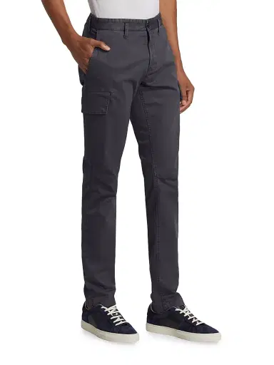 Stone Island Men's Cotton Skinny Cargo Trousers - Navy Blue - Size 40 | Thumbnail 4