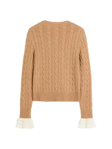 Valentino Garavani Women's Cashmere Sweater - Camel Ivory - Size XS | Thumbnail 2