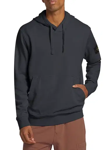 Stone Island Men's Core Cotton Fleece Hoodie | Thumbnail 3 Stone Island Men's Core Cotton Fleece Hoodie | Thumbnail 3