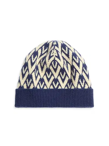 Valentino Garavani Men's Toute La V Signature Knitted Wool Beanie | Thumbnail 1 Valentino Garavani Men's Toute La V Signature Knitted Wool Beanie | Thumbnail 1