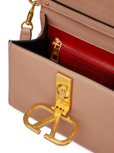 Valentino Garavani Women's Small VSling Grainy Calfskin Handbag - Rose Cannelle | Thumbnail 7