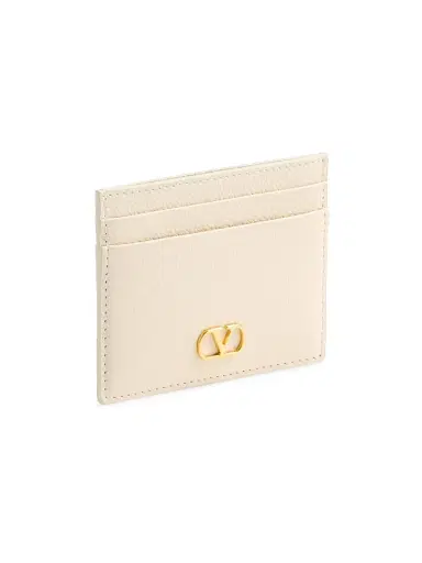 Valentino Garavani Women's VLogo Signature Grainy Calfskin Card Holder - Light | Thumbnail 7 Valentino Garavani Women's VLogo Signature Grainy Calfskin Card Holder - Light | Thumbnail 7