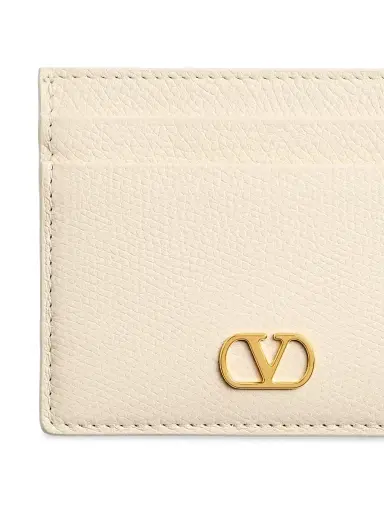 Valentino Garavani Women's VLogo Signature Grainy Calfskin Card Holder - Light | Thumbnail 9 Valentino Garavani Women's VLogo Signature Grainy Calfskin Card Holder - Light | Thumbnail 9