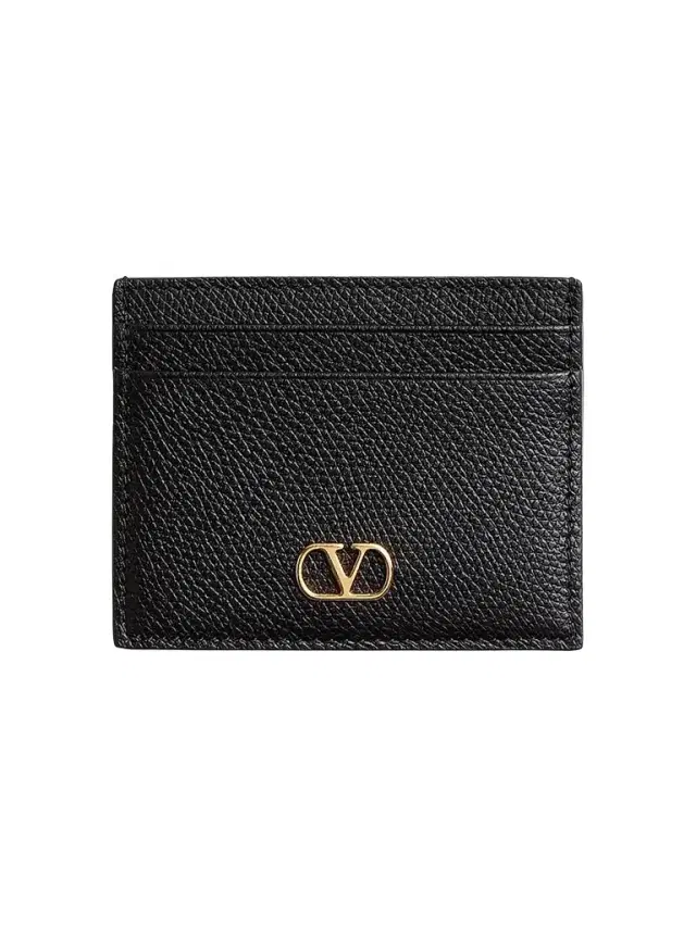 Women's VLogo Signature Grainy Calfskin Card Holder - Light