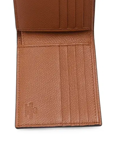 Valentino Garavani Men's VLogo Signature Grainy Calfskin Wallet - Saddle Brown | Thumbnail 4 Valentino Garavani Men's VLogo Signature Grainy Calfskin Wallet - Saddle Brown | Thumbnail 4