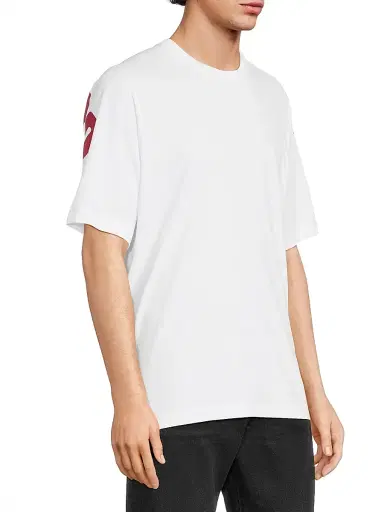 Dsquared2 Men's Logo Cotton Loose-Fit T-Shirt - White | Thumbnail 4