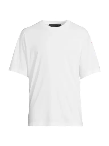 Dsquared2 Men's Logo Cotton Loose-Fit T-Shirt - White | Thumbnail 1