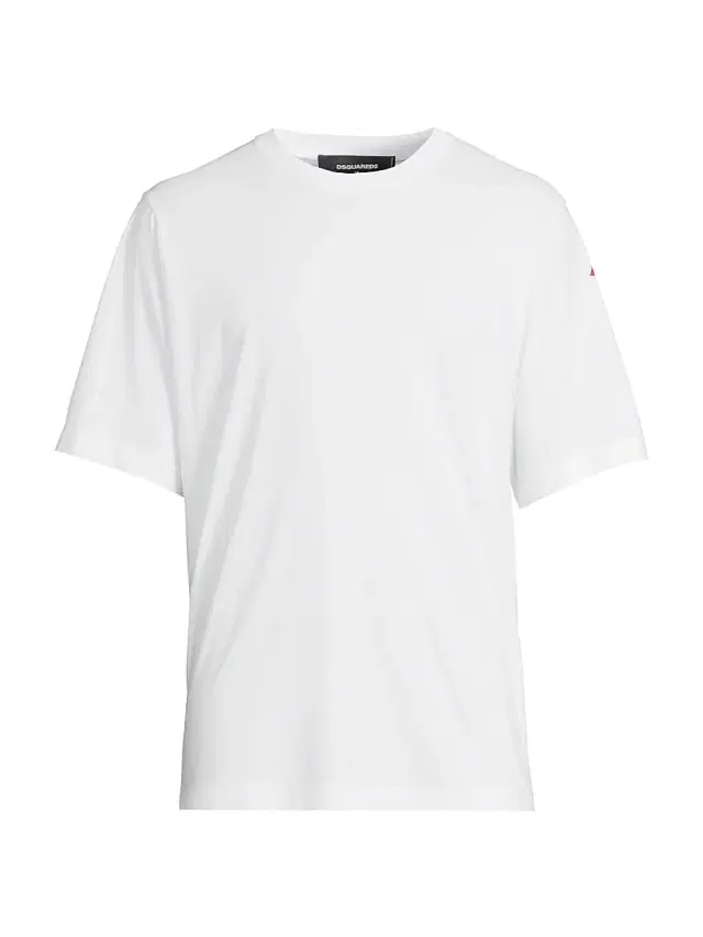 Men's Logo Cotton Loose-Fit T-Shirt - White