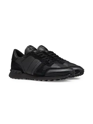 Valentino Garavani Men's Camouflage Rockrunner Sneakers - Black | Thumbnail 2 Valentino Garavani Men's Camouflage Rockrunner Sneakers - Black | Thumbnail 2