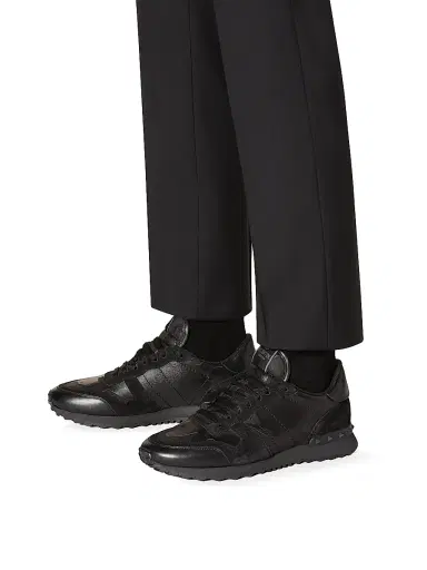 Valentino Garavani Men's Camouflage Rockrunner Sneakers - Black | Thumbnail 6 Valentino Garavani Men's Camouflage Rockrunner Sneakers - Black | Thumbnail 6