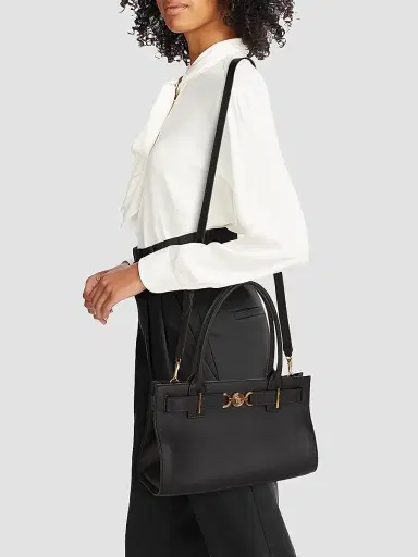 Versace Women's Medusa 95 Large Tote Calf Leather - Black Gold | Thumbnail 2 Versace Women's Medusa 95 Large Tote Calf Leather - Black Gold | Thumbnail 2