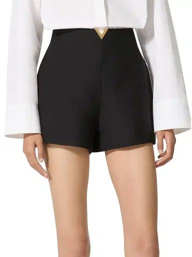 Valentino Garavani Women's Crepe Couture Shorts - Black | Thumbnail 2 Valentino Garavani Women's Crepe Couture Shorts - Black | Thumbnail 2