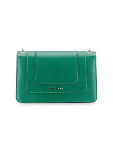 BVLGARI Women's Serpenti Leather Crossbody Bag - Emerald Green | Thumbnail 4