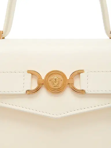 Versace Women's Medusa 95 Top Handle Calf Leather - Ecru Gold | Thumbnail 4 Versace Women's Medusa 95 Top Handle Calf Leather - Ecru Gold | Thumbnail 4